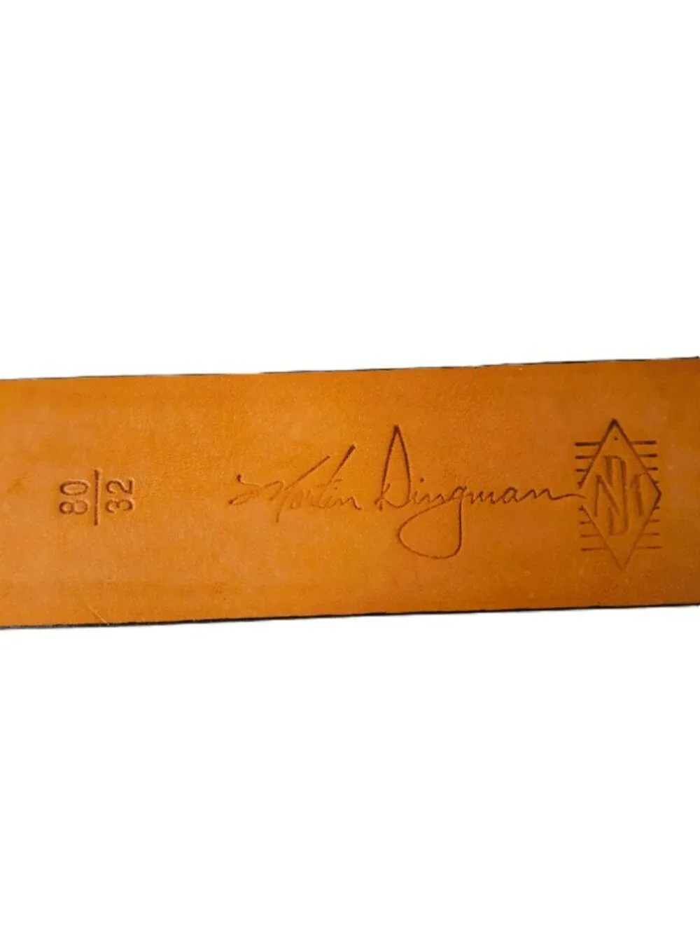 Martin Dingman Milled Leather Belt Brown 32 Handmade Minimalist